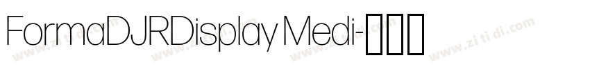 FormaDJRDisplay Medi字体转换
